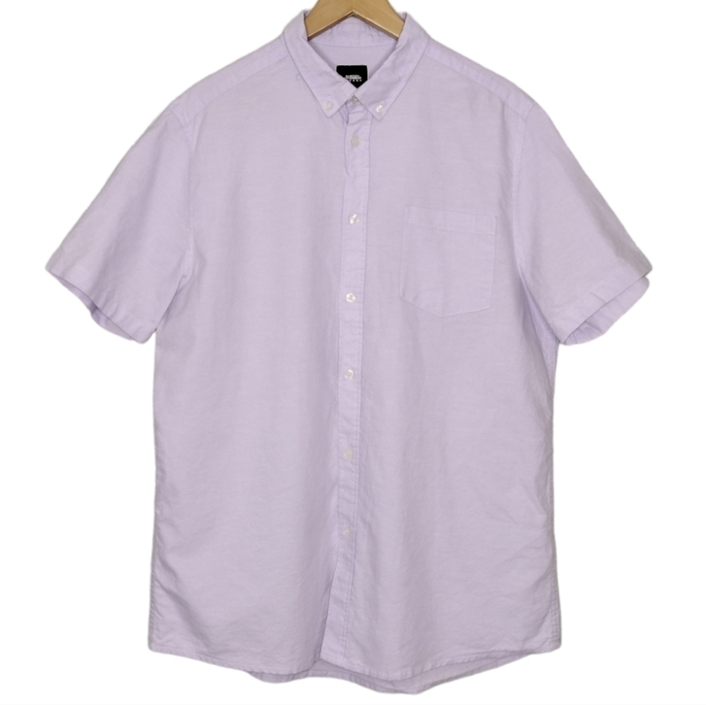 Burton Men's Wear Short Sleeve Button Down Shirt Size Large